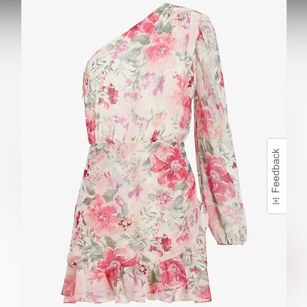 Express Metallic Floral Romper